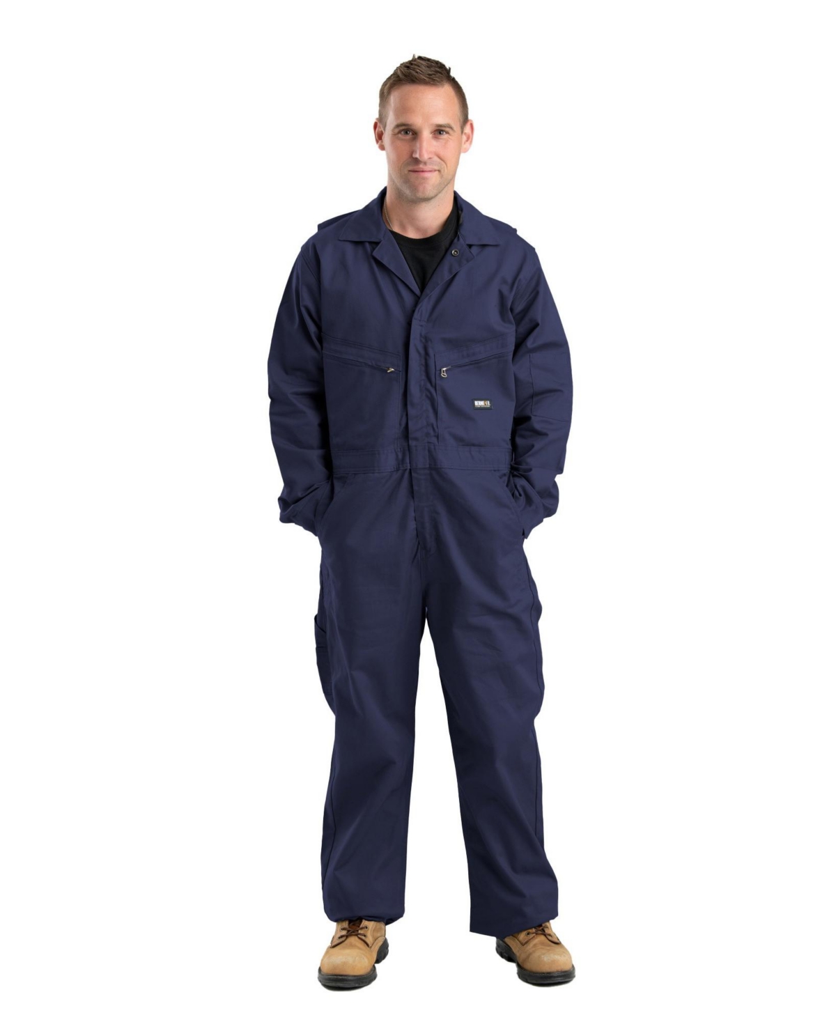 Big & Tall Flame Resistant Unlined Coverall - Navy