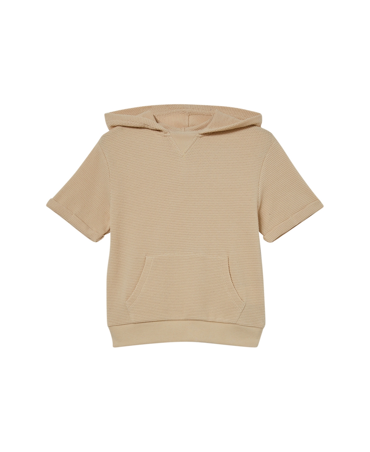 Cotton On Big Boys Worker Short Sleeve V-neck Hoodie In Rainy Day