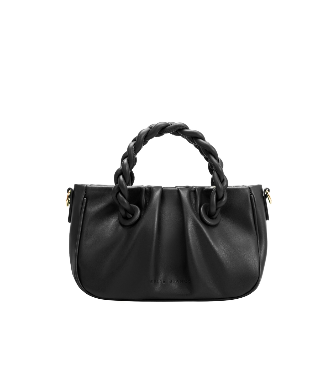 Melie Bianco Gracelyn Small Faux Leather Crossbody Bag In Black