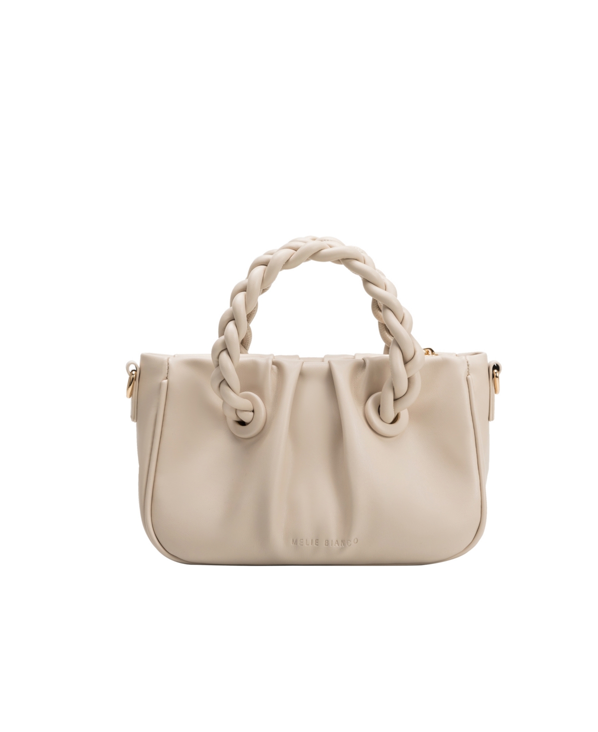 Melie Bianco Gracelyn Small Faux Leather Crossbody Bag In Nude