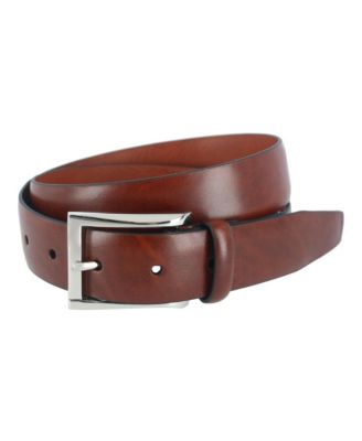 Men's Broderick 32mm Leather Dress Belt - Full Grain Leather, Classic Square Buckle