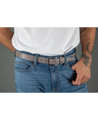Men's The Back Nine 35mm Full Grain Leather with Nylon Lining Casual Golf Belt