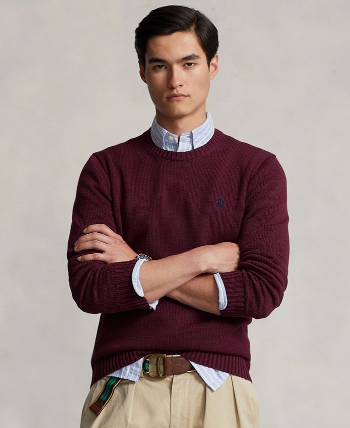 LOUIS VUITTON LV Floral Print Crew Neck Long Sleeve Sweater For Men Bl