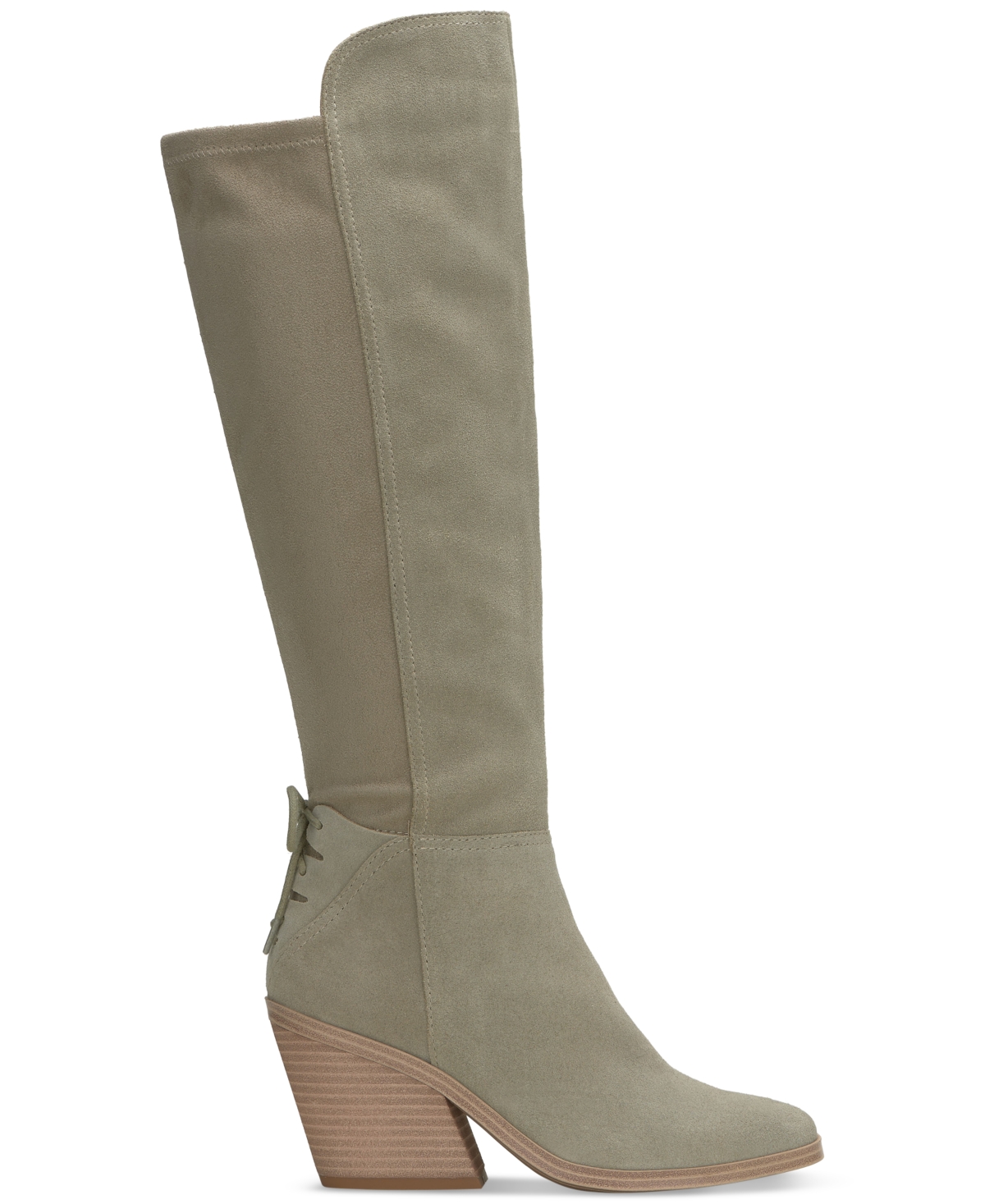 Lucky Brand Women's Mekinna Lace-Up Stacked-Heel Dress Boots