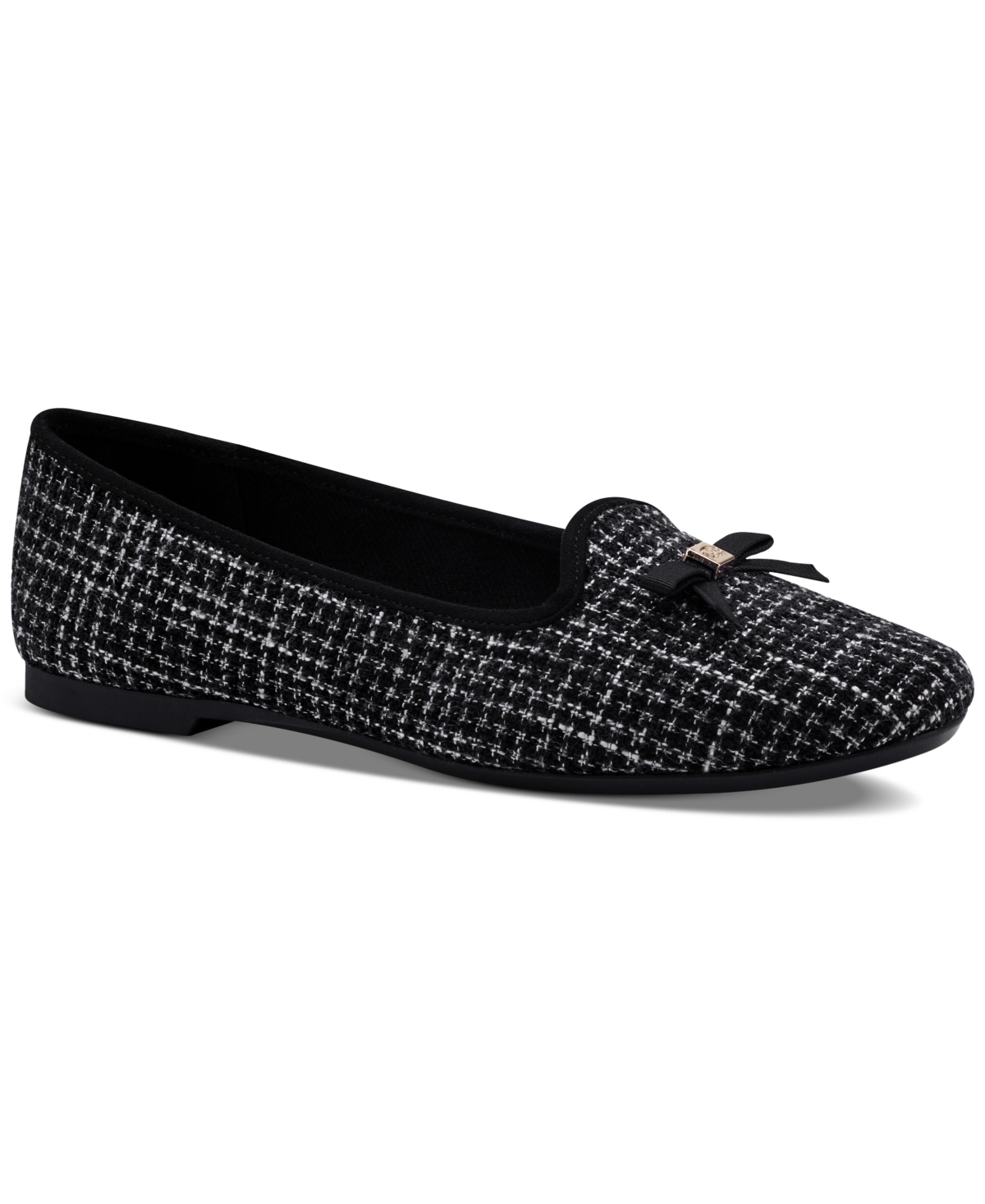 Charter Club Kimii Deconstructed Loafers, Created For Macy's In Black Houndstooth