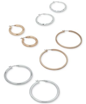 1 1/2" Thin Hoop Earrings