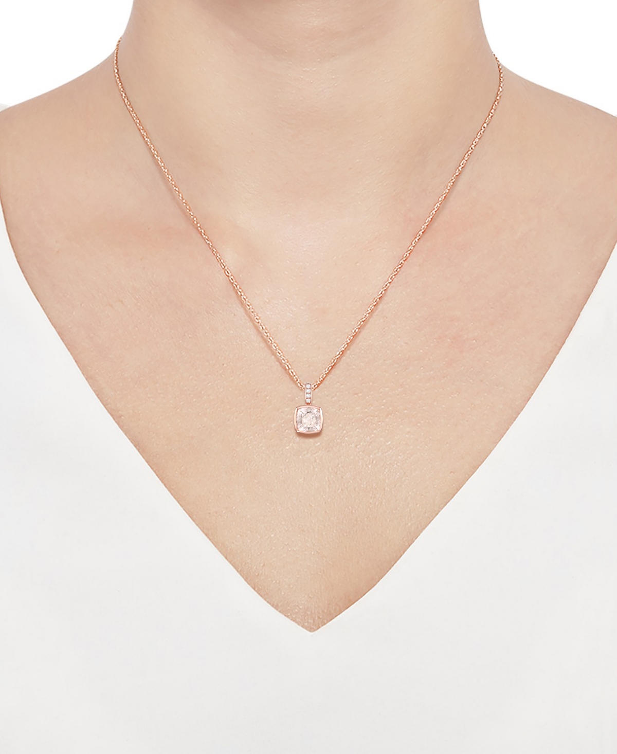 2-Pc. Set Garnet: (4-1/6 ct. t.w.) & Lab-Grown White Sapphire (1/20 ct. t.w.) Pendant Necklace & Matching Small Hoop Earrings in Gold-Plated Sterling