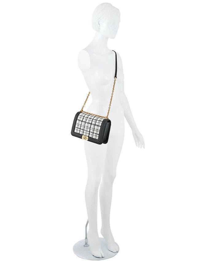 Nine West Mylah Crossbody Flap, Black, Black