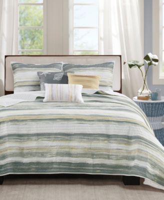 Marina Printed 6 Piece Quilt Set, Full/Queen