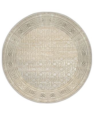 Davide 1231 5'3" x 5'3" Round Area Rug