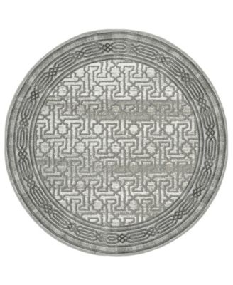 Davide 1231 5'3" x 5'3" Round Area Rug