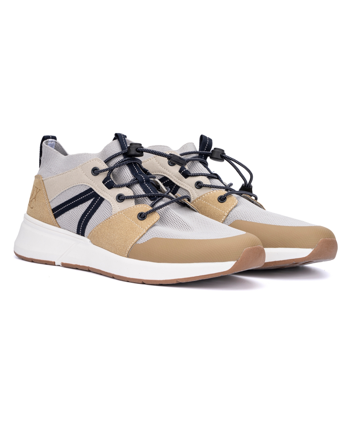 New York & Company Men's Faux Leather Zion Sneakers