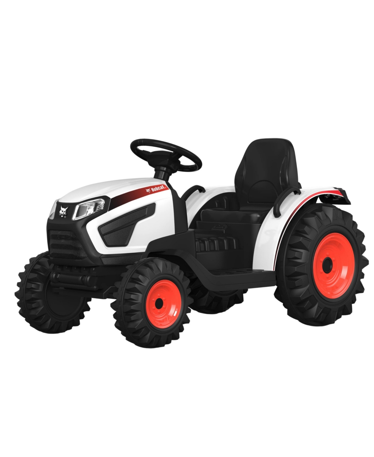 Best Ride On Cars Bobcat Farm Tractor 12v Powered Rideon In White