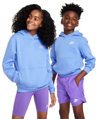 Nike Boys' and Girls' 7-20 Sportswear Club Fleece Pullover Hoodie