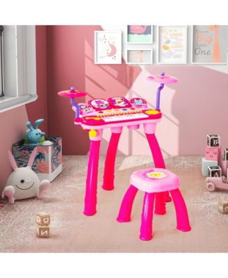 24 Key DJ Piano Keyboard Drum Toy Music Instrument w/MP3 Microphone Cymbal