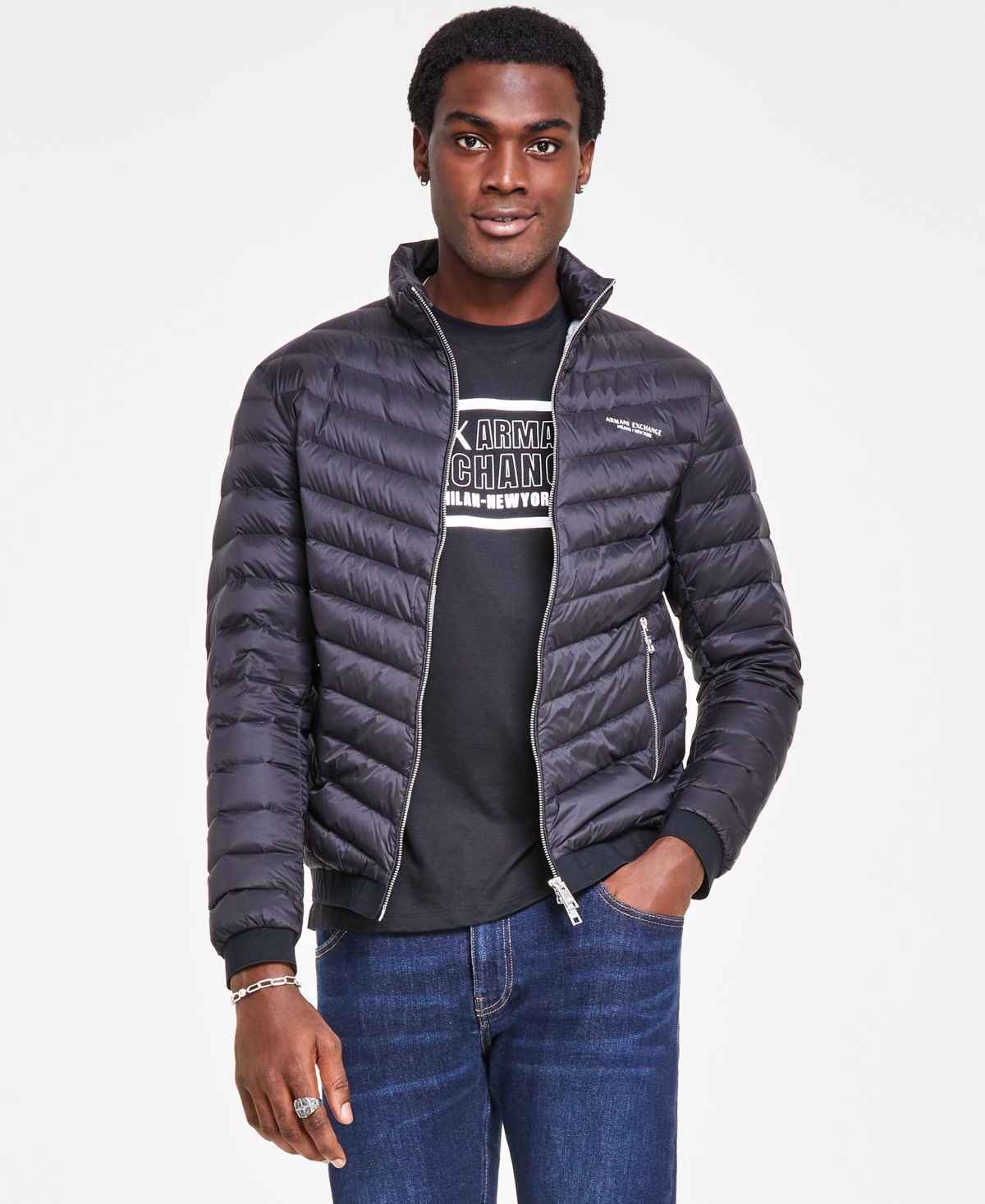 Armani exchange puffer jacket store