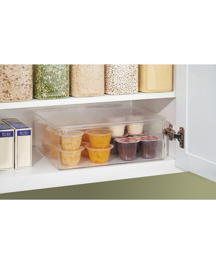 mDesign Plastic Kitchen Pantry Food Storage Bin Box, Lid, XLarge 4