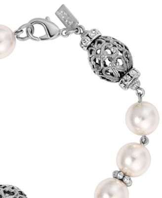 Crystal Acrylic Filigree Bead Bracelet