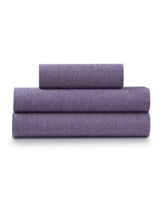 Soft Heather Jersey Knit 3-Pc. Sheet Set, Twin XL