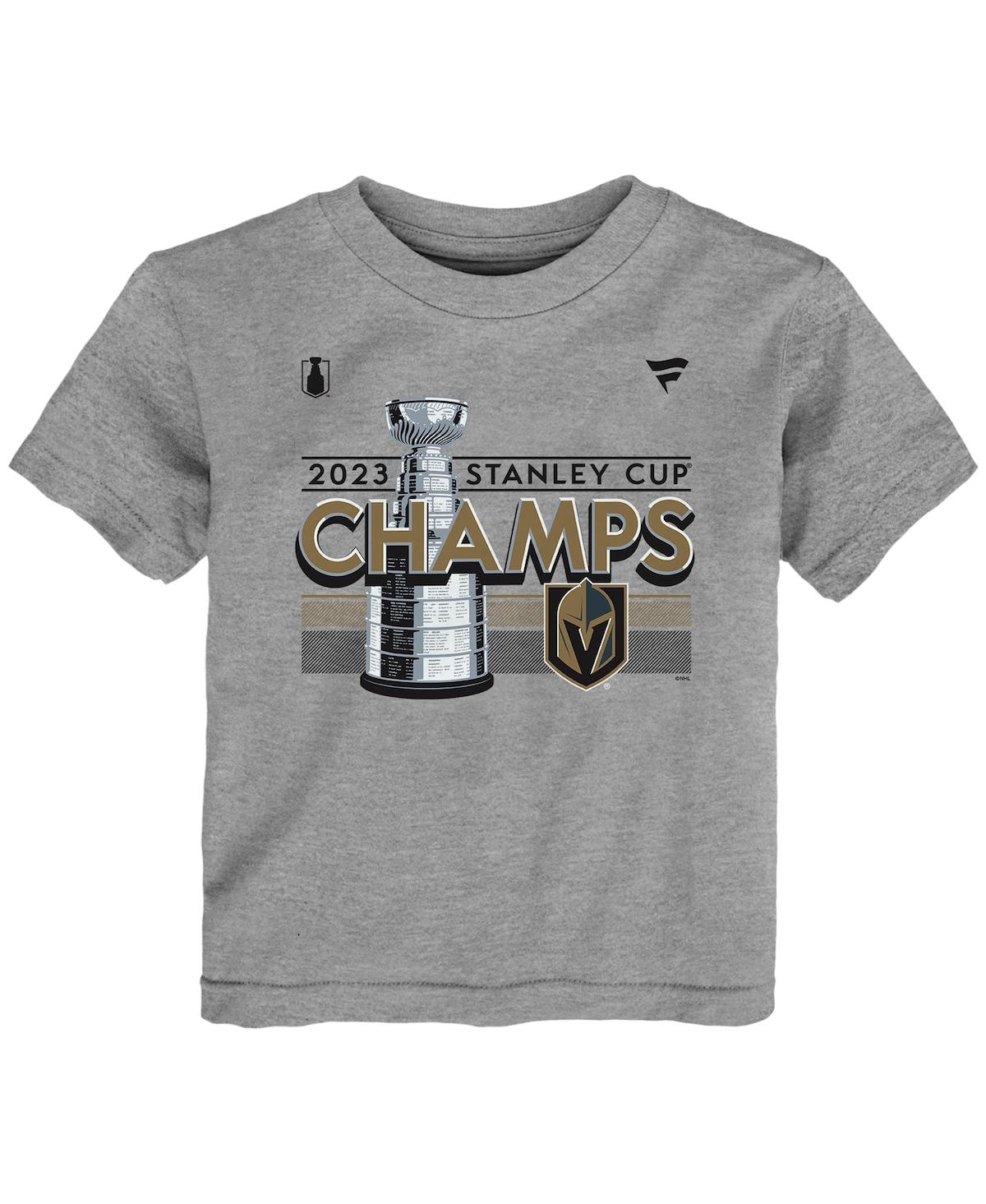 Fanatics Preschool Boys And Girls  Branded Heather Gray Vegas Golden Knights 2023 Stanley Cup Champio In Heather Gray