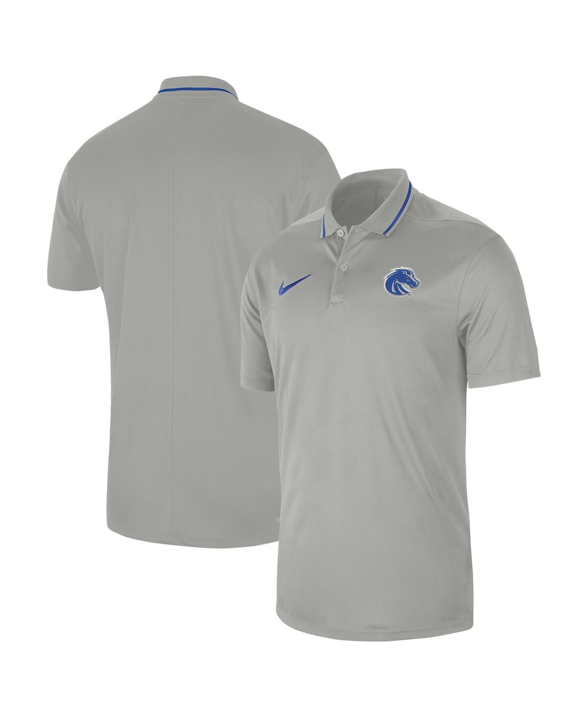 Nike Men's  Gray Boise State Broncos 2023 Sideline Coaches Performance Polo Shirt