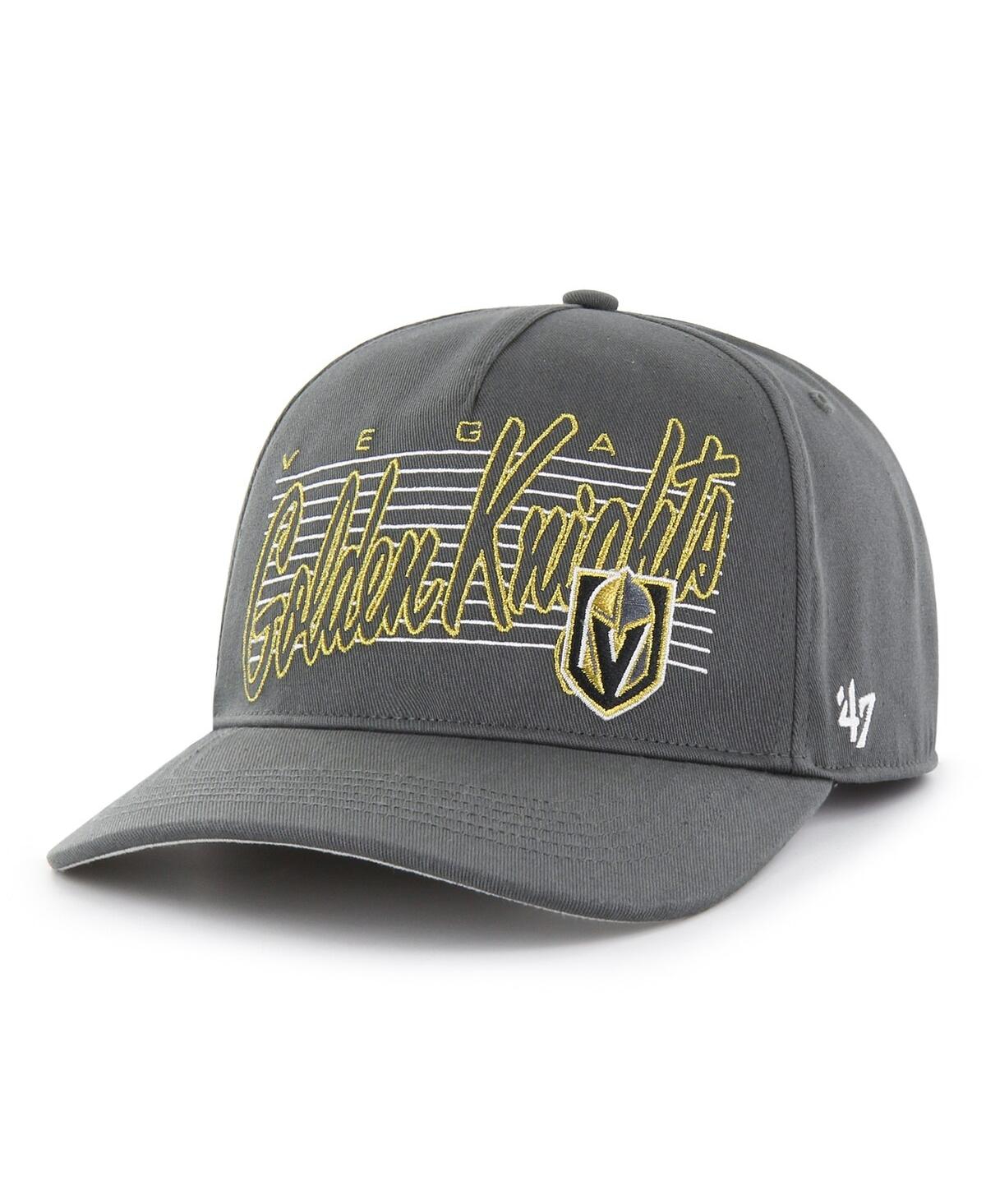 47 Brand Men's ' Charcoal Vegas Golden Knights Marquee Hitch Snapback Hat In Charcoal