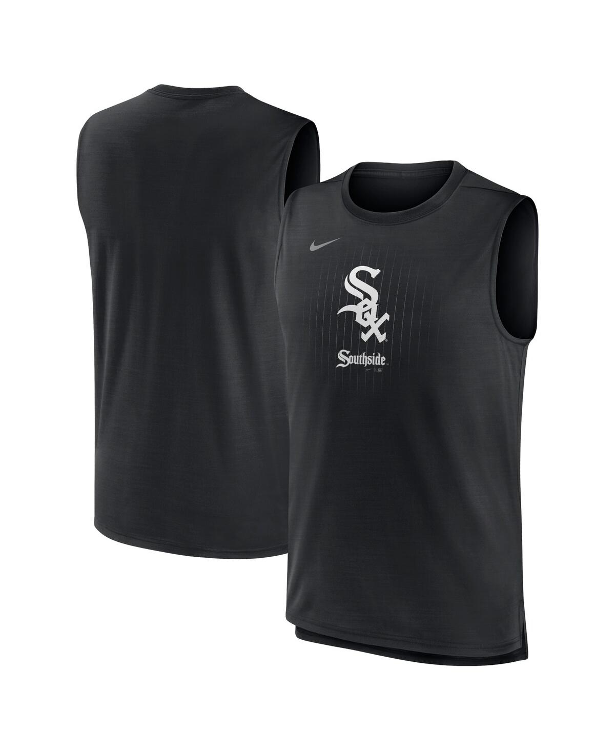 Shop Nike Men's  Black Chicago White Sox City Connect Muscle Tank Top