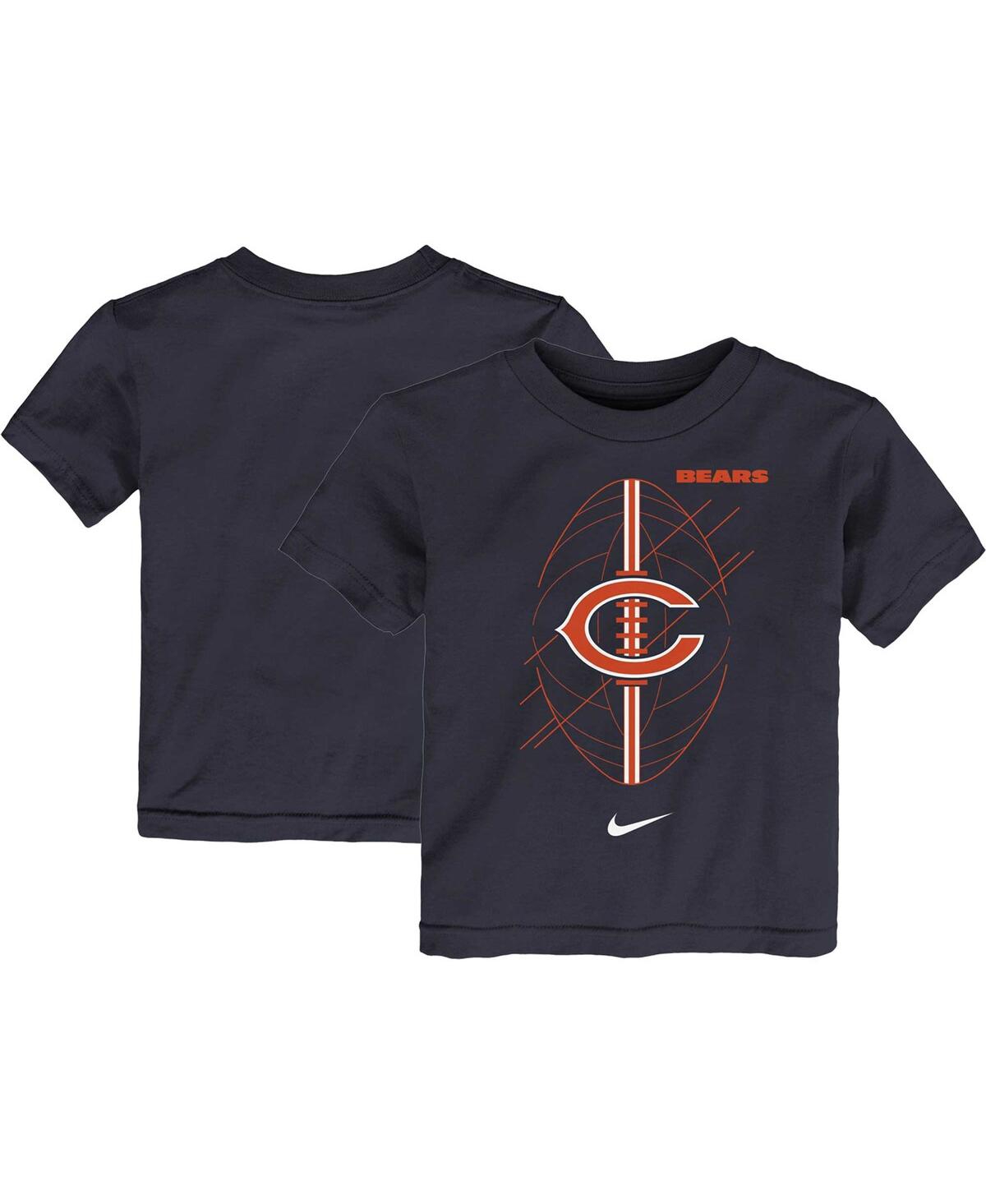 Shop Nike Toddler Boys And Girls  Navy Chicago Bears Icon T-shirt