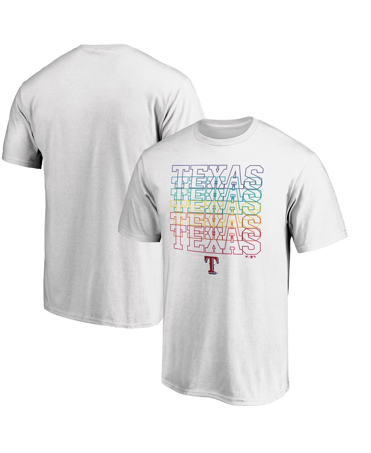 Shop Fanatics Men's  White Texas Rangers City Pride T-shirt