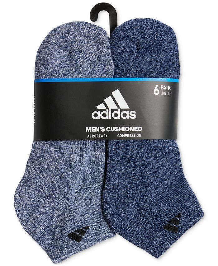 adidas Men's 6pk.Athletic Cushioned LowCut Socks Macy's