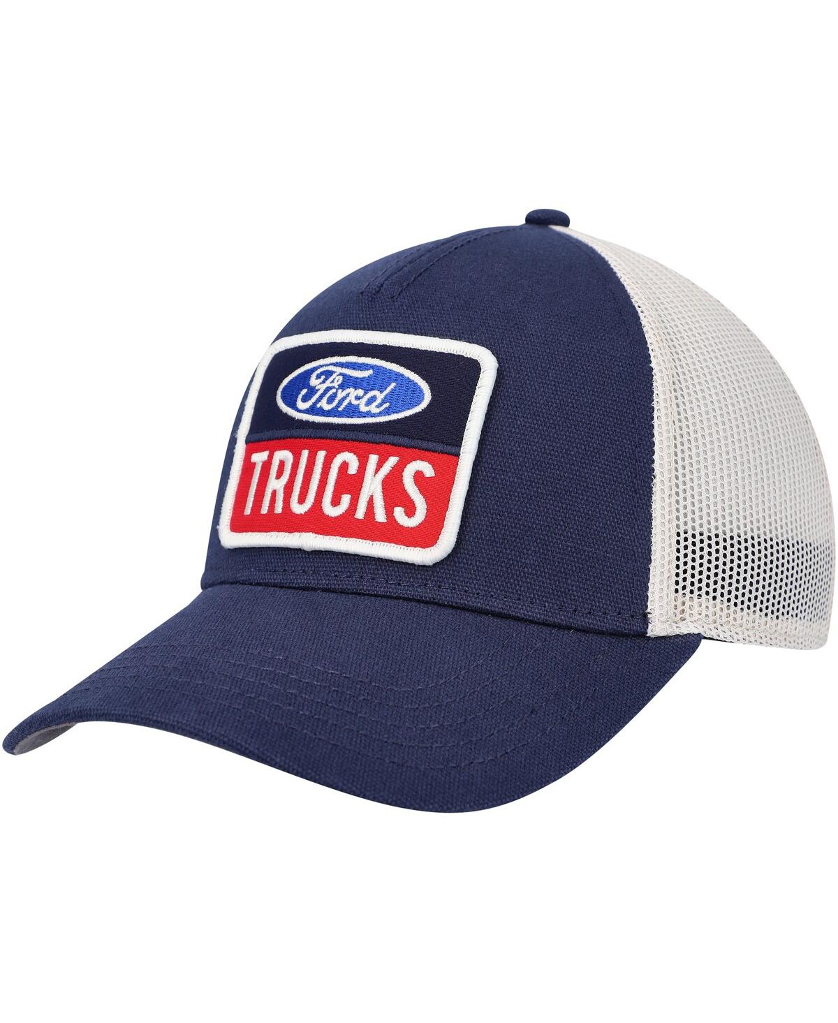 Men's American Needle Navy Ford Trucks Twill Valin Patch Snapback Hat - Navy