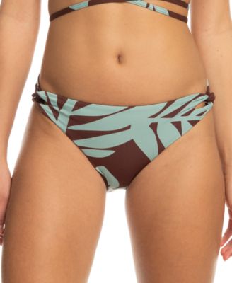 Roxy - Juniors' Palm Cruz Side-Twist Hipster Bikini Bottoms