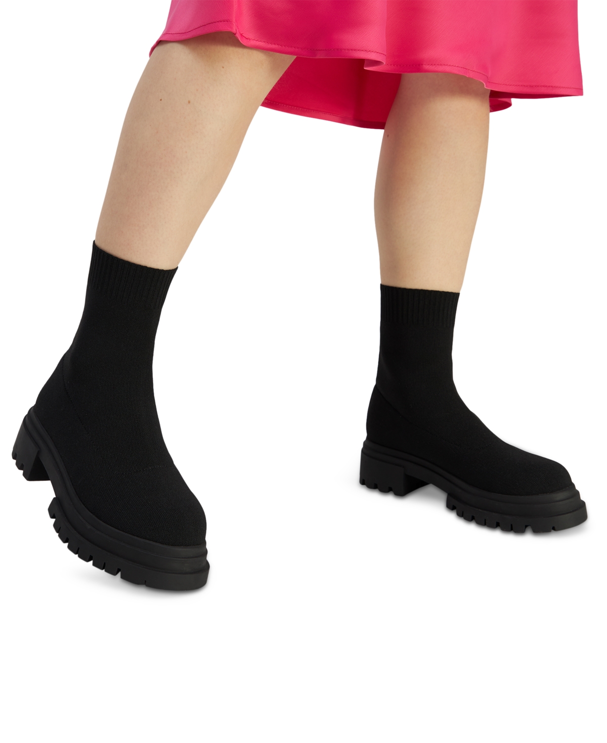 Aldo Women's North Knit Pull-On Lug Sole Boots