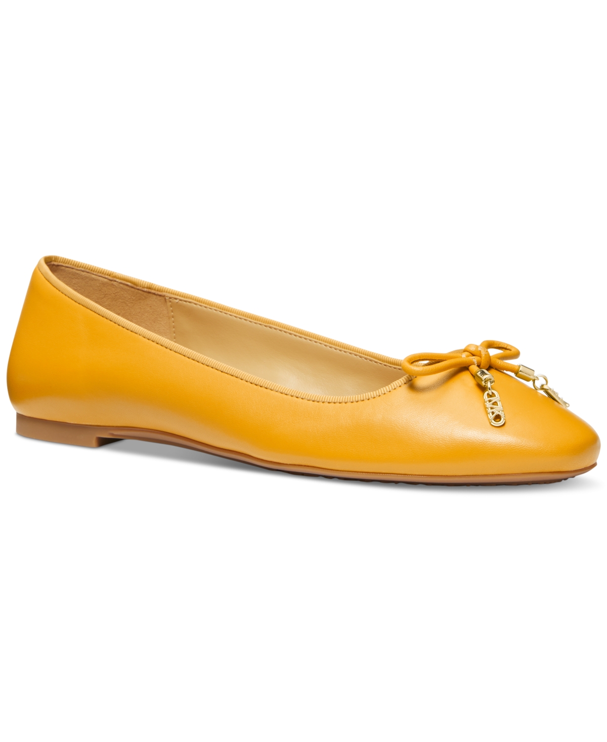 Michael Kors Michael Women s Nori Round Toe Slip on Ballet Flats In Golden Rod ModeSens