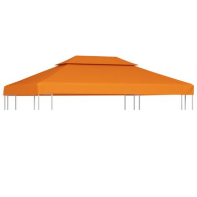 Gazebo Canopy Orange Polyester with PVC coating 9.8 x 13.1 ft