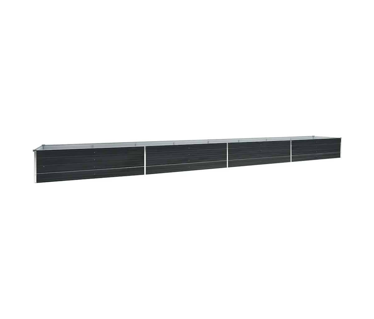 Garden Raised Bed Galvanized Steel 236.2"x31.5"x17.7" Anthracite - Anthracite