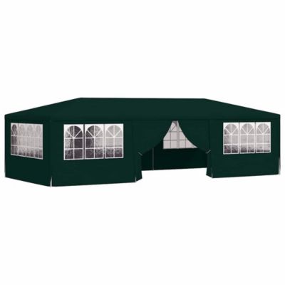 Professional Party Tent with Side Walls 13.1'x29.5' Green 0.3 oz/ft²