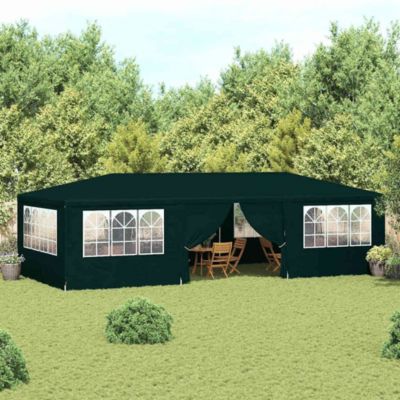 Professional Party Tent with Side Walls 13.1'x29.5' Green 0.3 oz/ft²
