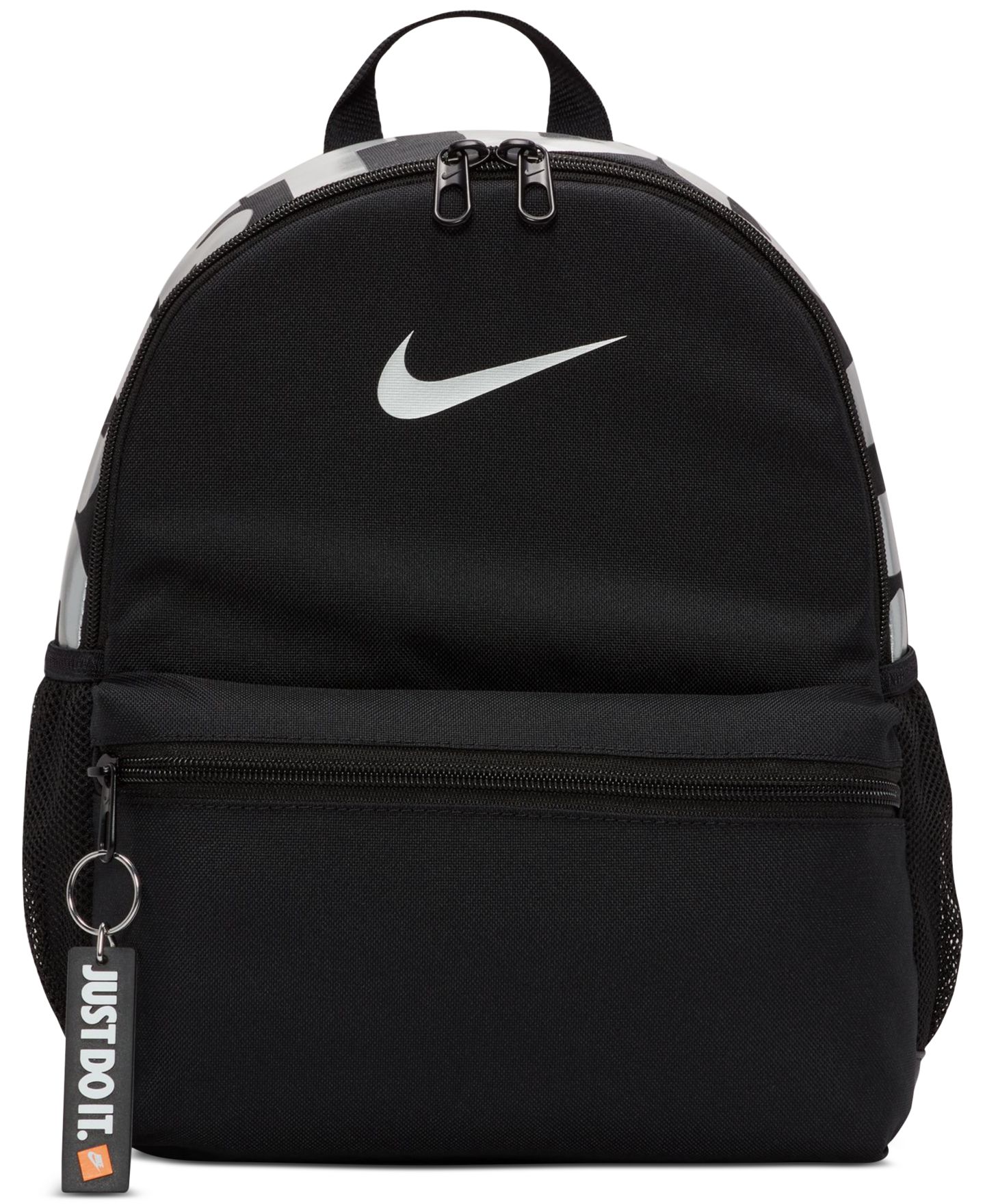 Рюкзак Nike Brasilia JDI Mini для детей, цвет: Чёрный / Белый — фото 1