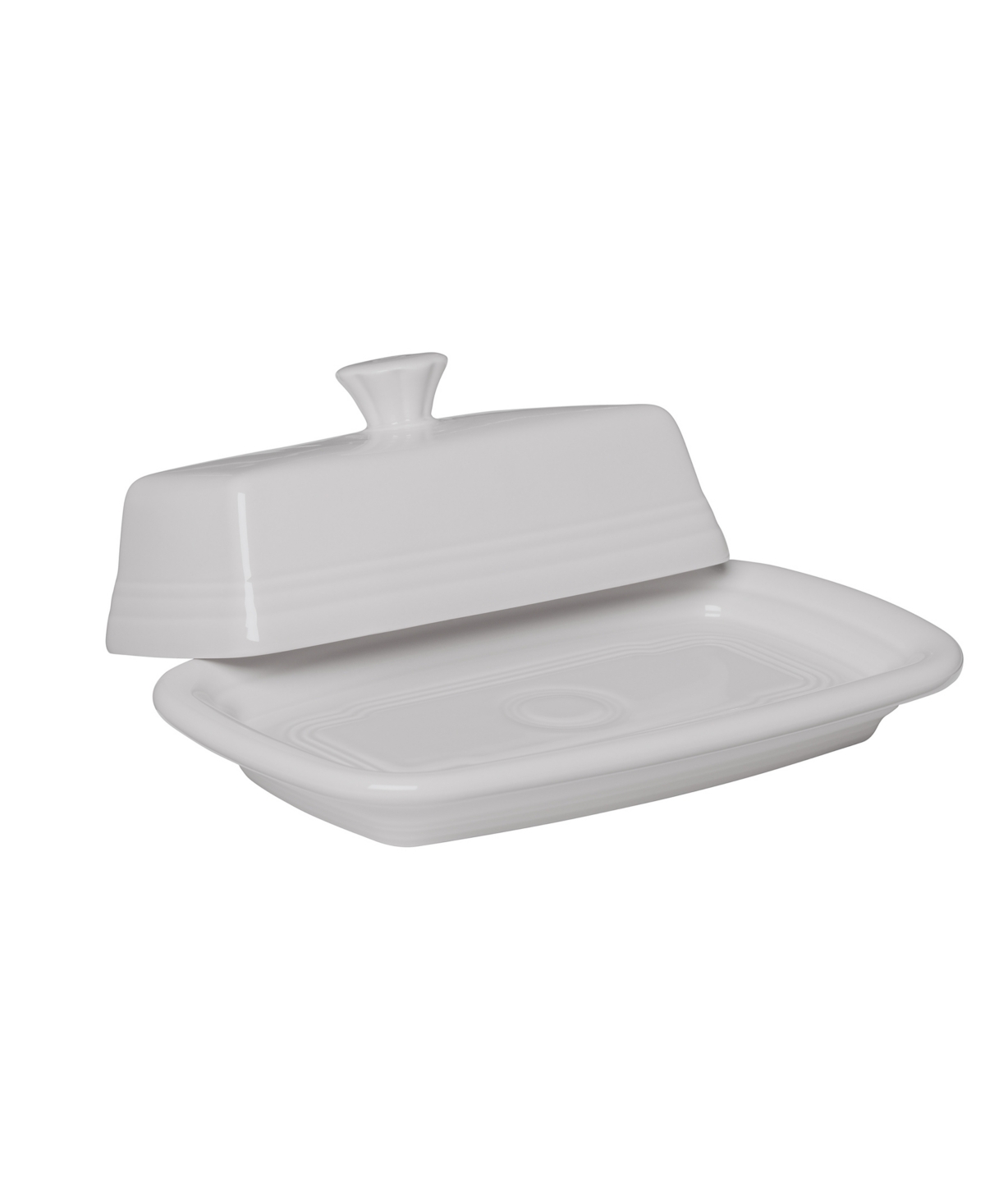 Fiesta Xl Covered Butter Dish In  White
