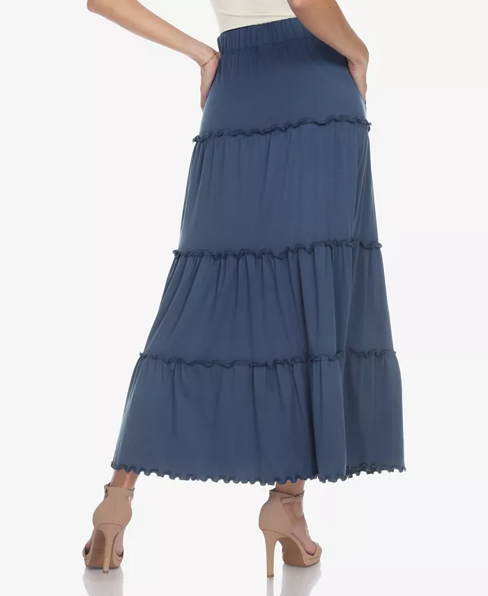 Women's Tiered Maxi Skirt - thumbnail 10