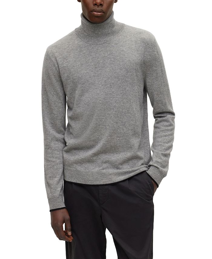 Hugo Boss Men's Rollneck Regular-Fit Sweater - Macy's