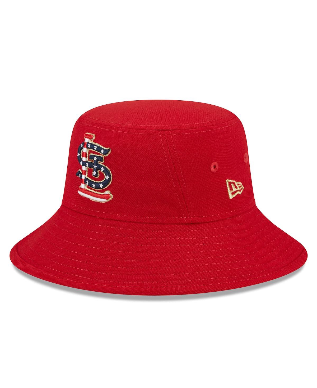 Shop New Era Men's  Red St. Louis Cardinals 2023 Fourth Of July Bucket Hat