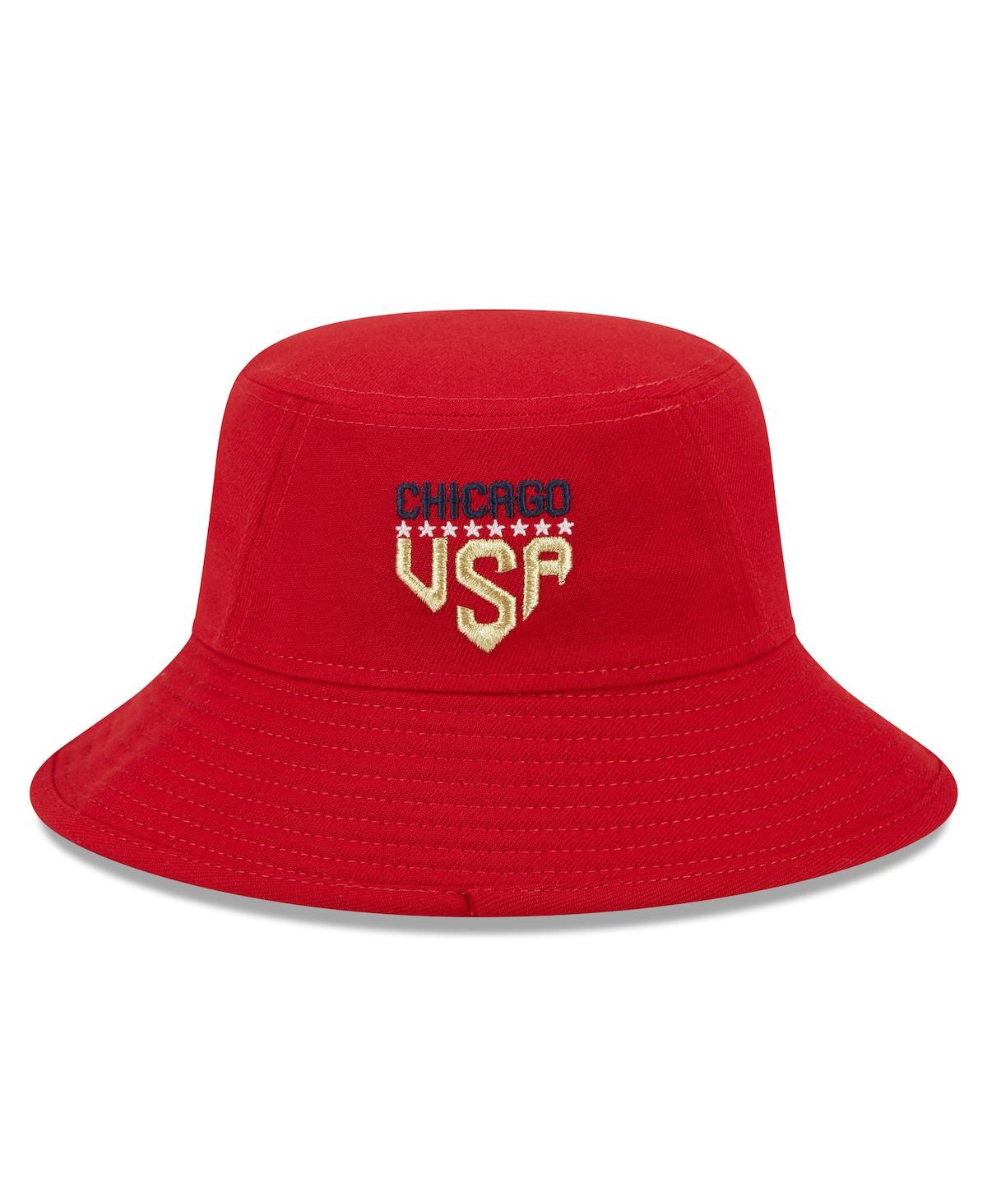 Shop New Era Men's  Red Chicago White Sox 2023 Fourth Of July Bucket Hat