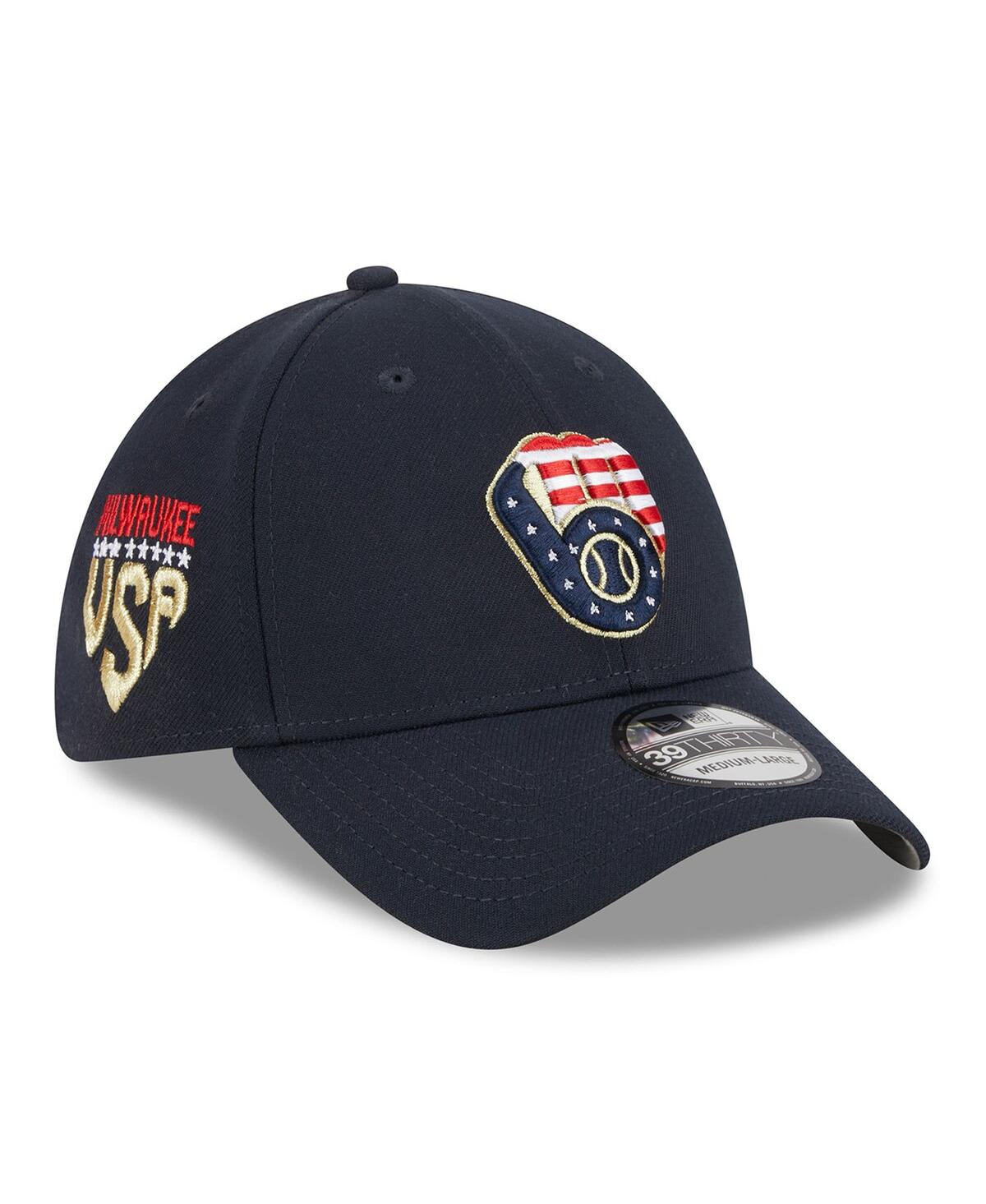 Men's Milwaukee Brewers New Era Navy 2023 Fourth of July Low