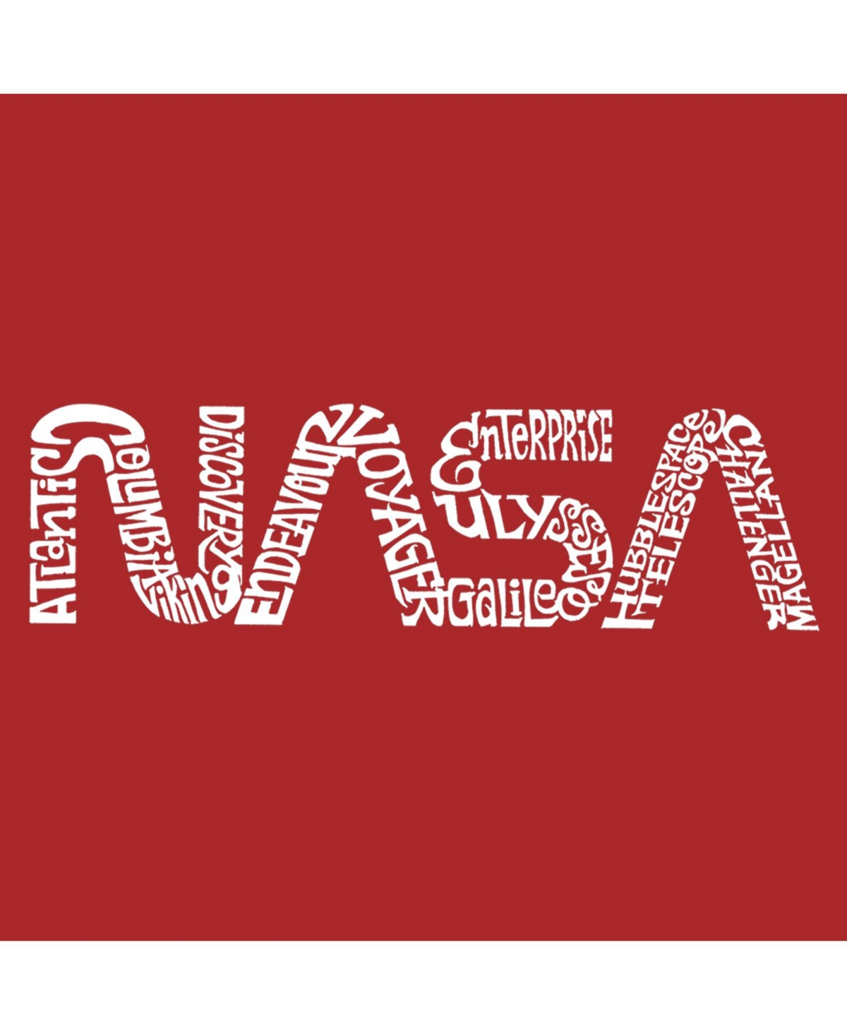 La Pop Art Boys Word Art T-shirt - Worm Nasa