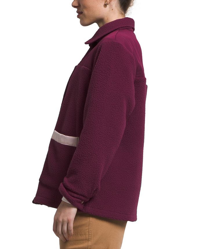 The North Face Women's Cragmont Fleece Colorblocked Shacket - Macy's