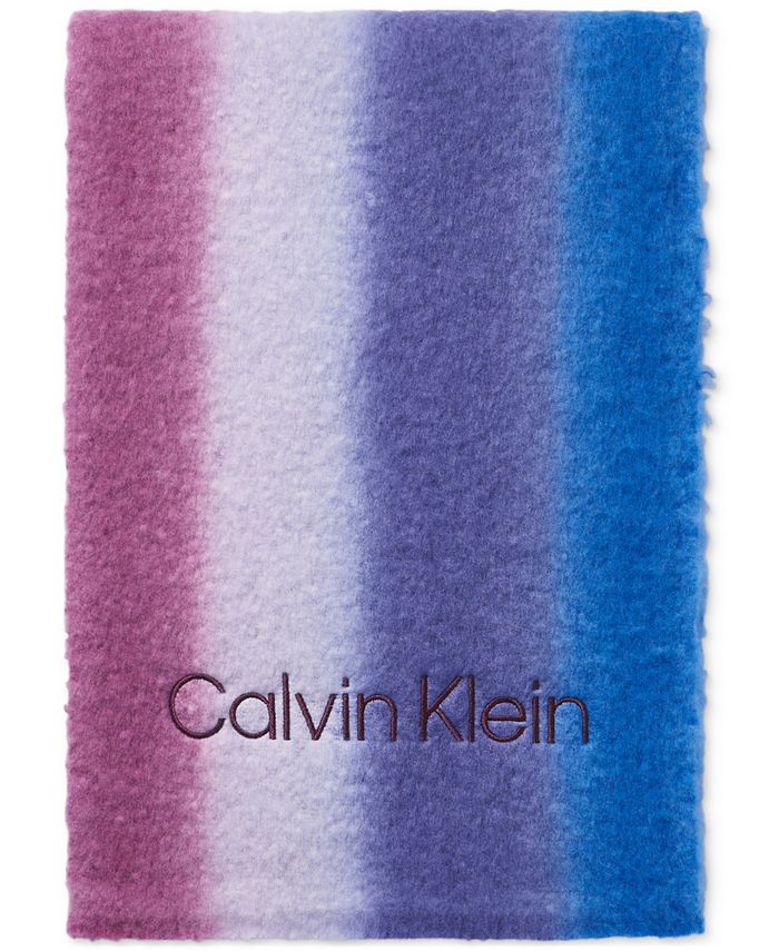 Calvin Klein Women's Fluffy Ombré Blanket Scarf Macy's