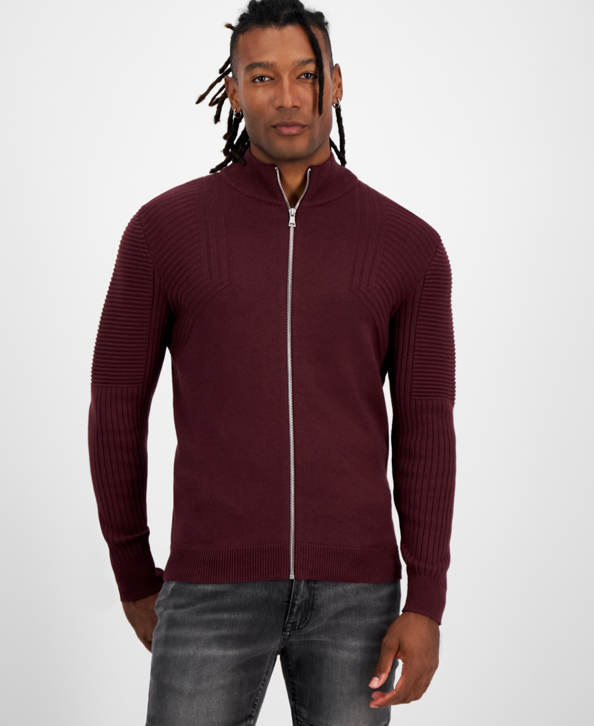 Inc zipper sweater hotsell