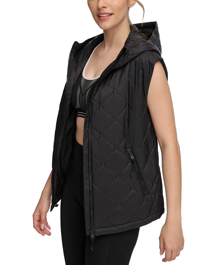 Calvin Klein Women's Woven Vest Black Size M